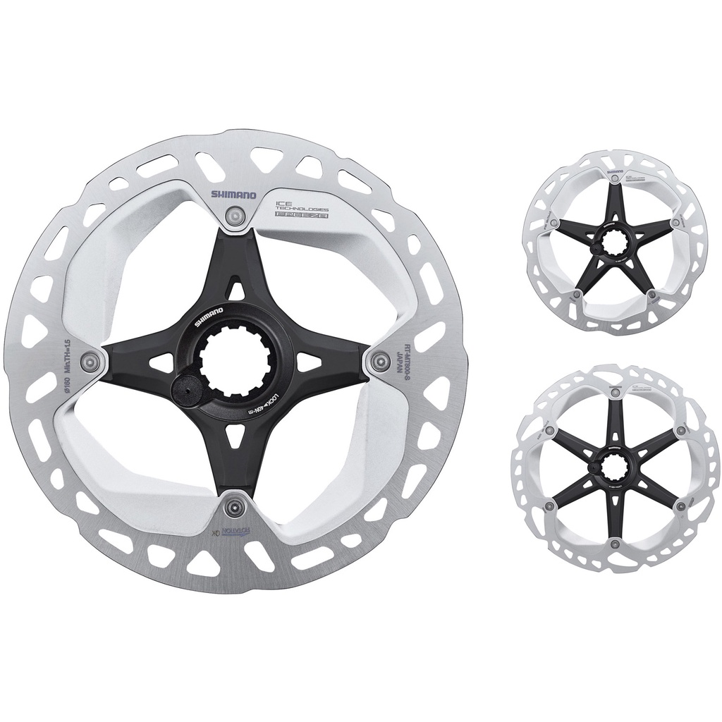 Đĩa thắng xe đạp tản nhiệt hiệu Shimano RT-MT800 140mm/160mm Center lock Rotor Ice-Tech