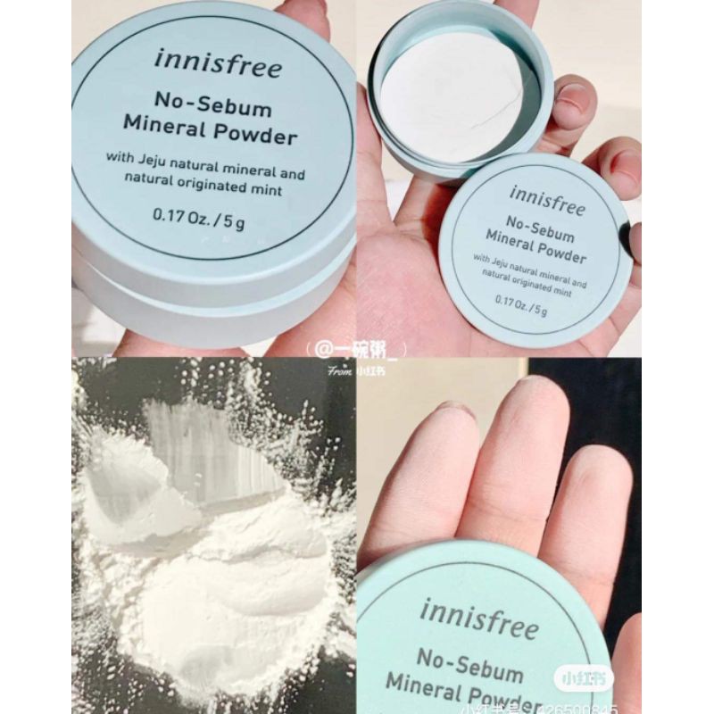 Phấn phủ kiềm dầu không màu innisfree No Sebum Mineral Powder - 5g