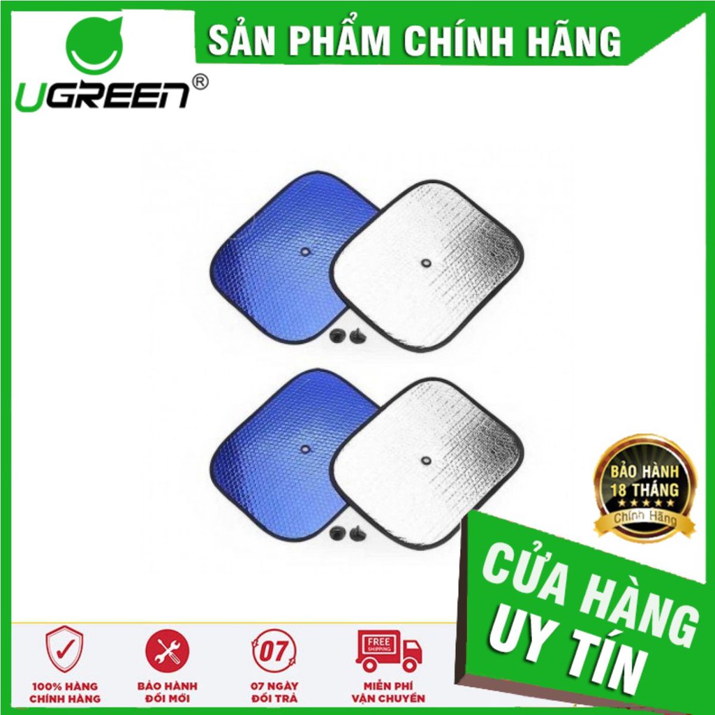 Combo 4 miếng che nắng tròn tráng bạc bên trong ô tô hàng cao cấp chống nắng , nóng có miếng hút