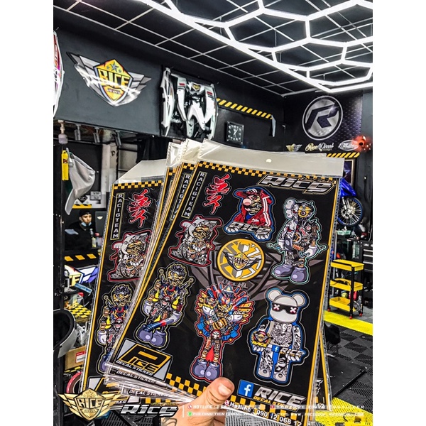 Tem Dán combo Sticker RiceRacing
