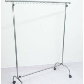 sào phơi quần áo inox loại đơn có bánh xe