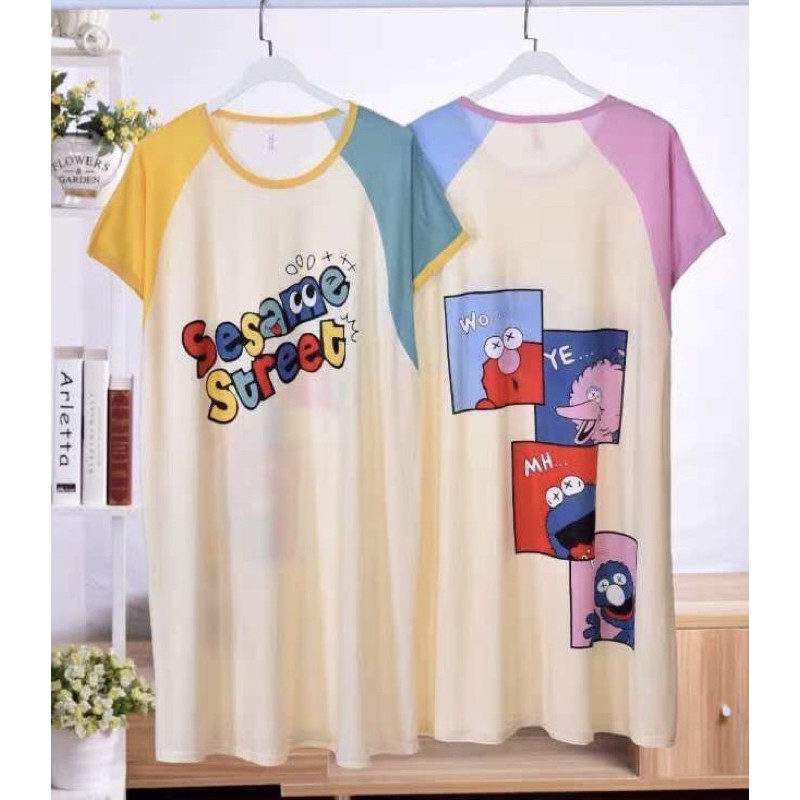 Đầm mặc nhà hoạ tiết hoạt hình dễ thương thun 4 chiều, Bigsize đến 100kg . Ship hoả tốc trong 30 phút | BigBuy360 - bigbuy360.vn