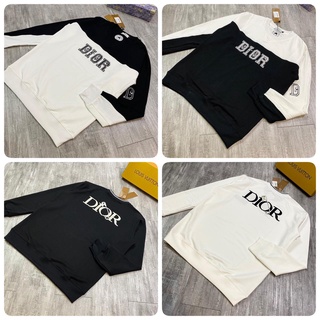 Áo nỉ dài tay thêu chữ dior nam nữ - Áo nỉ thu đông nam nữ mặc đôi - Áo nỉ dior nam