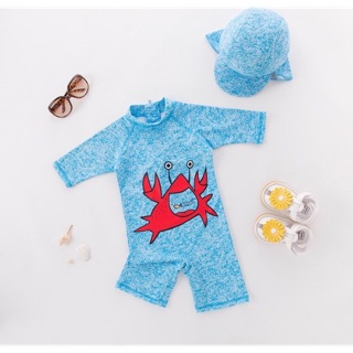 Bộ bơi liền con tôm cho bé trai 2-7 tuổi