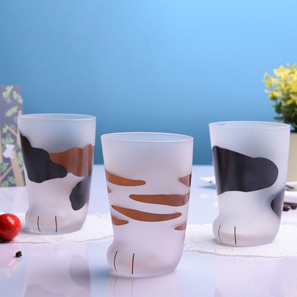 Cốc Uống Nước Chịu Nhiệt Hình Móng Vuốt Mèo Thời Trang 300Ml