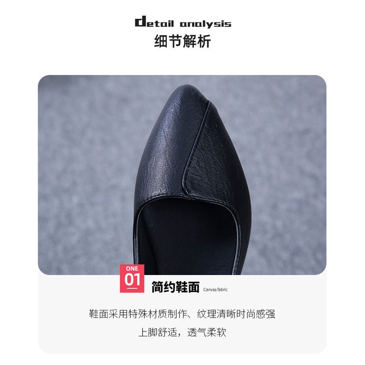 Giày Búp Bê Da Mềm Mũi Nhọn Đế Bệt Chống Trượt Thoáng Khí Thoải Mái Cho Nữ