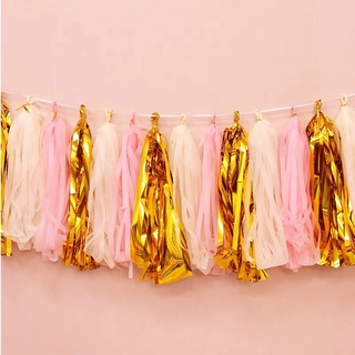 set 5 tua rua giấy lụa Trang Trí Tiệc Cưới Sinh Nhật Decor Birthday