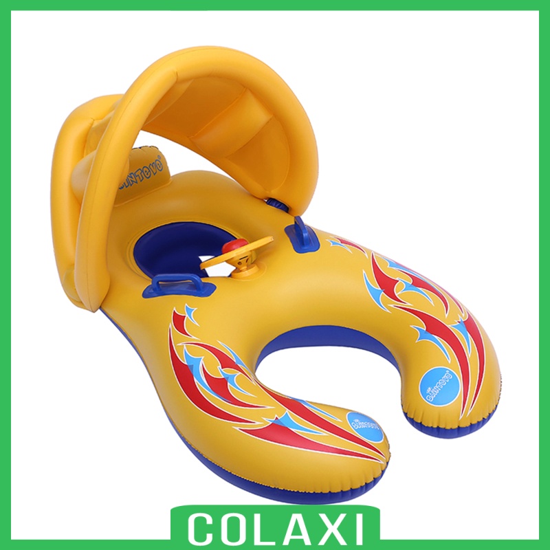 [COLAXI]Baby Kids Swimming Ring Inflatable Toddler Float Trainer Swimming Pool Water