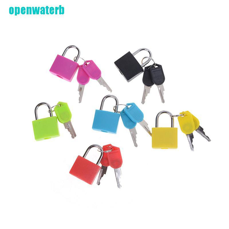 openwaperb Hot sale Best Price New Small Mini Strong Steel Padlock Travel Tiny Suitcase Lock with 2 Keys CKM