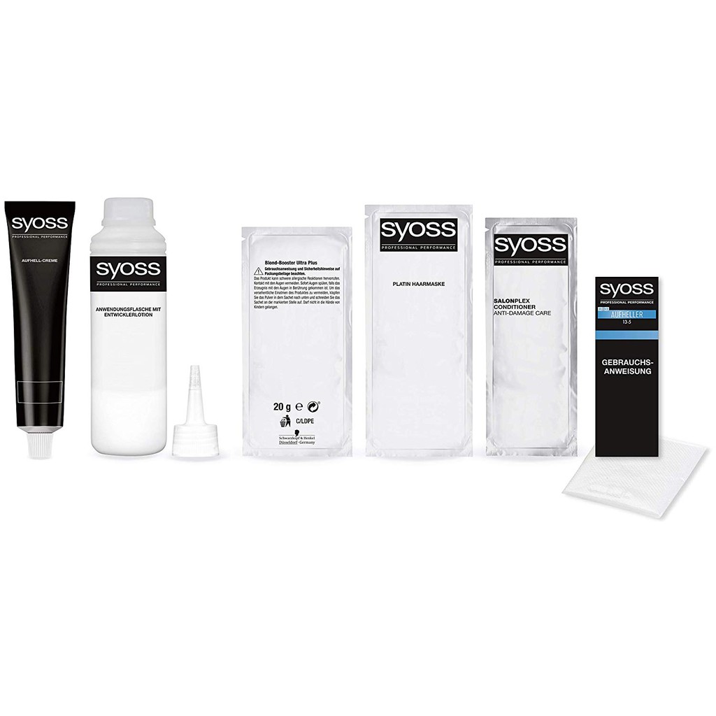 Tẩy tóc SYOSS màu bạch kim, số 13-0 và 13-5 hàng Đức