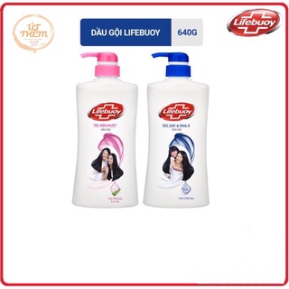 Dầu Gội Lifebuoy Mền Mượt & Kháng Khuẩn , Dưỡng Tóc Óng Ả 640g