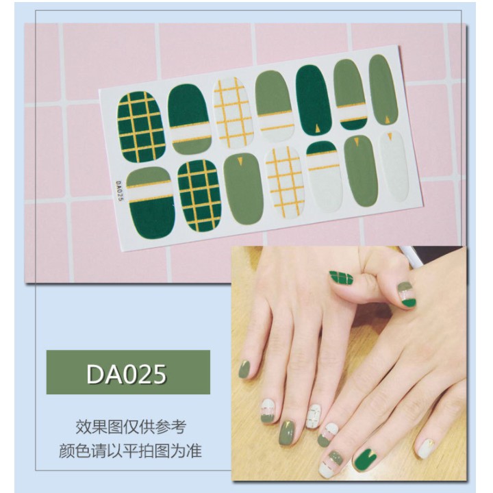 Dán móng tay ❌ 3D Korean Style Fashion nail sticker loại tốt [DA021-040]