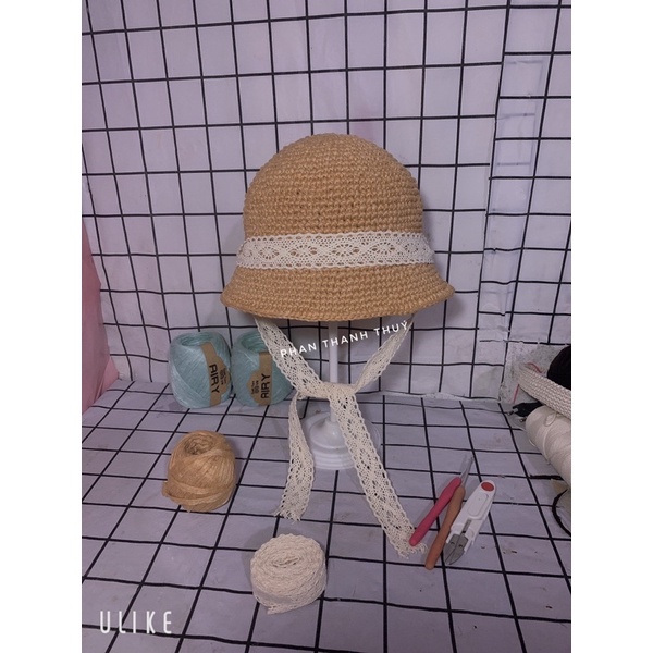 mũ ajumma móc sơj airy