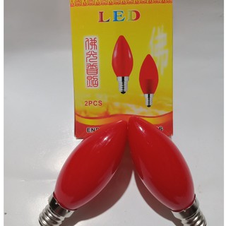 BÓNG QUẢ NHÓT ĐỎ, BÓNG ĐÈN LED THỜ (HỘP 2 QUẢ)