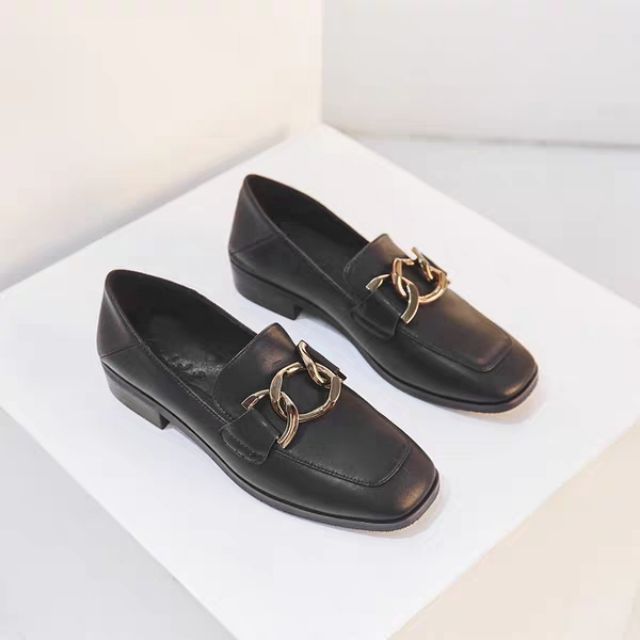 Giày bệt giẫm gót tag 3 khuy tròn đan | BigBuy360 - bigbuy360.vn