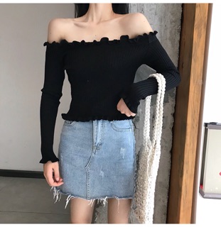 [Order] Áo len trễ vai bèo