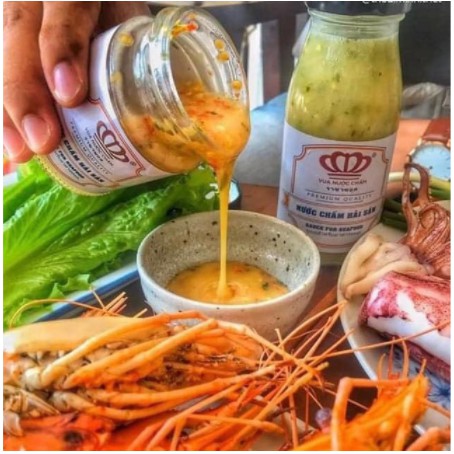NƯỚC CHẤM HẢI SẢN ỚT ĐỎ LÁ CHANH_VUA NƯỚC CHẤM 300ml