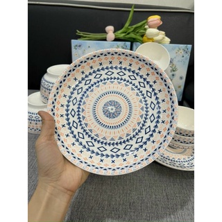 Bộ 2 chén, 1 Dĩa, 1 tô pastel (Quà tặng Unilever)