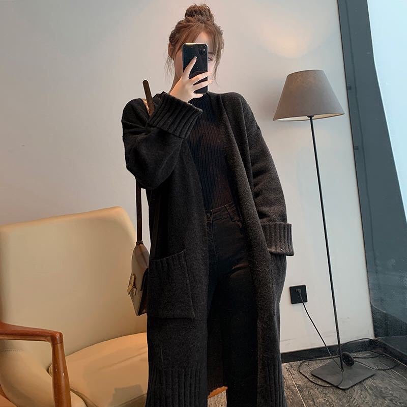 L135 - Áo len Cardigan nữ cổ tròn siêu xinh hàng Quảng Châu