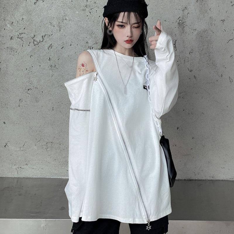 Áo Sweater Nữ Tay Dài Có Dây Kéo Phong Cách Retro | BigBuy360 - bigbuy360.vn