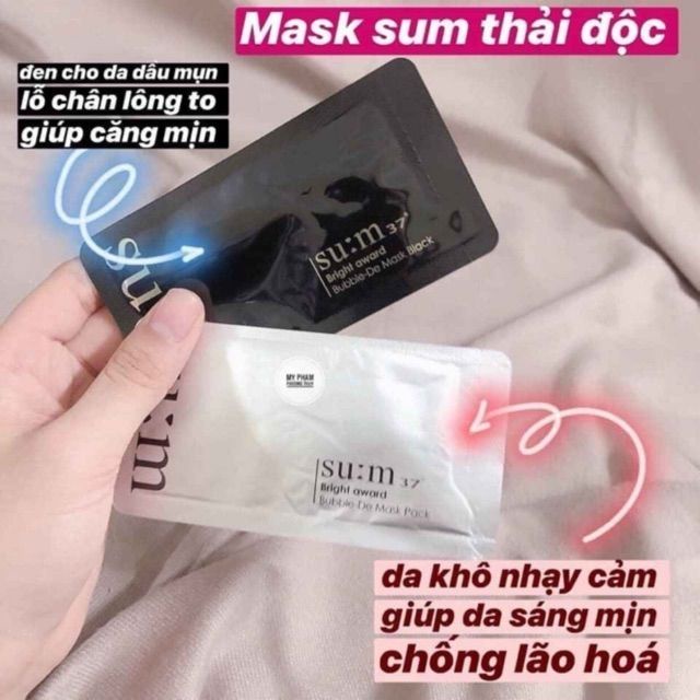 Mặt nạ SUM: 37 Bubble-De Mask thải độc tạo bọt cho da