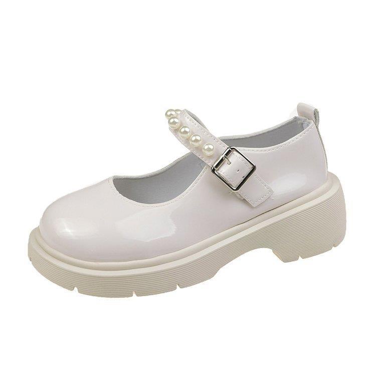 Giày Búp Bê Da Phong Cách Lolita Xinh Xắn Cho Bé Gái 11-12 Tuổi