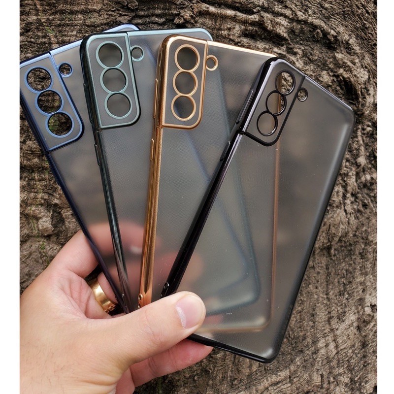 Ốp lưng Nhám viền xi cho Samsung S21/ S21 Plus/ S21 Ultra chính hãng Sulada