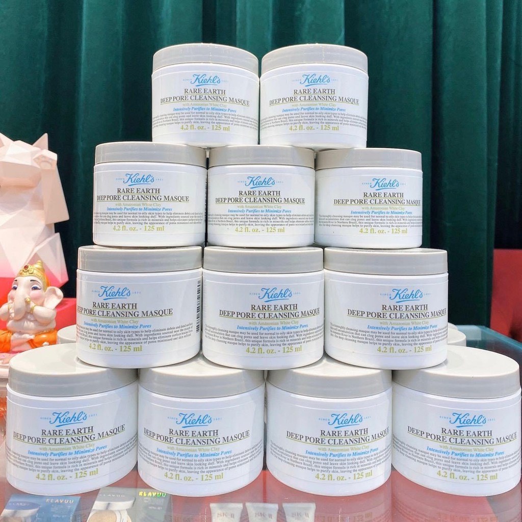 Mặt nạ đất sét Kiehl's rare earth deep pore cleansing masque mask sét kiehls kiehl