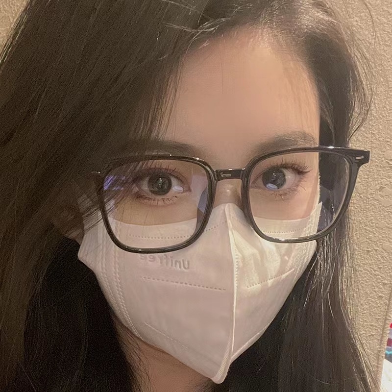 【Replaceable lenses】COD (AIMURUSI) Kính Đeo Gọng Kính Vuông Chống Ánh Sáng Xanh Thời Trang Hàn Quốc Cho Nam Nữ