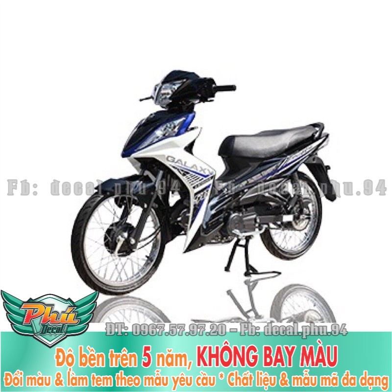 Tem rời cover galaxy xanh trắng đen -1
