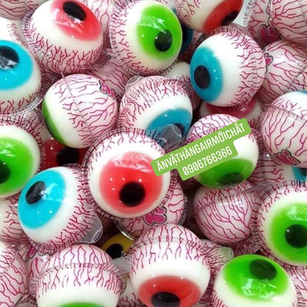 Kẹo Dẻo Mắt Trolli Glotzer Gói 4 Viên, 8 Viên - Hàng Đức
