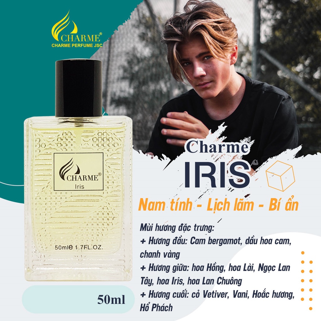 Nước hoa nam Charme Iris 50ml