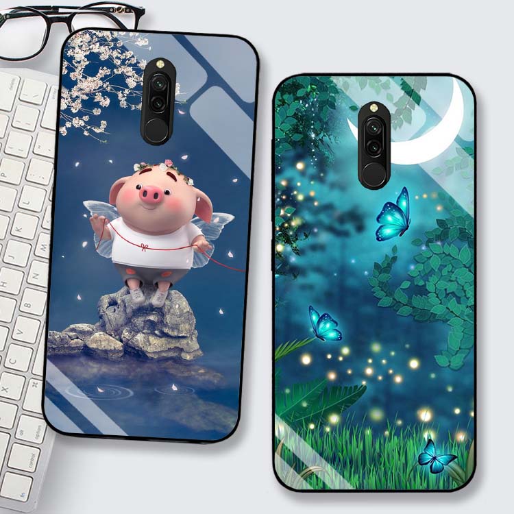 Ốp Lưng Xiaomi Redmi 8, Redmi 8A Lưng kính cường lực Sang Trọng, Sáng Bóng