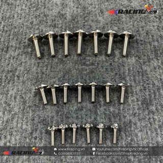 Bộ Ốc Dàn Áo Salaya Inox304 Cho Wave A 2004-2016, Wave S100, Wave Rs Siêu Sáng Không Gỉ  (Vip)