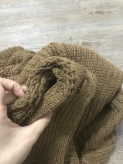 Áo khoác len vặn thừng