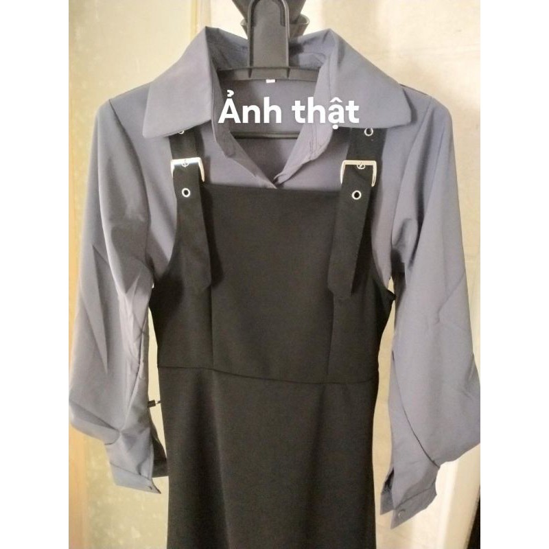 (Sẵn) Set váy nữ tính hai món dịu dàng | BigBuy360 - bigbuy360.vn