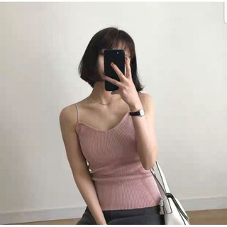 Áo 2 dây len tăm Quảng Châu