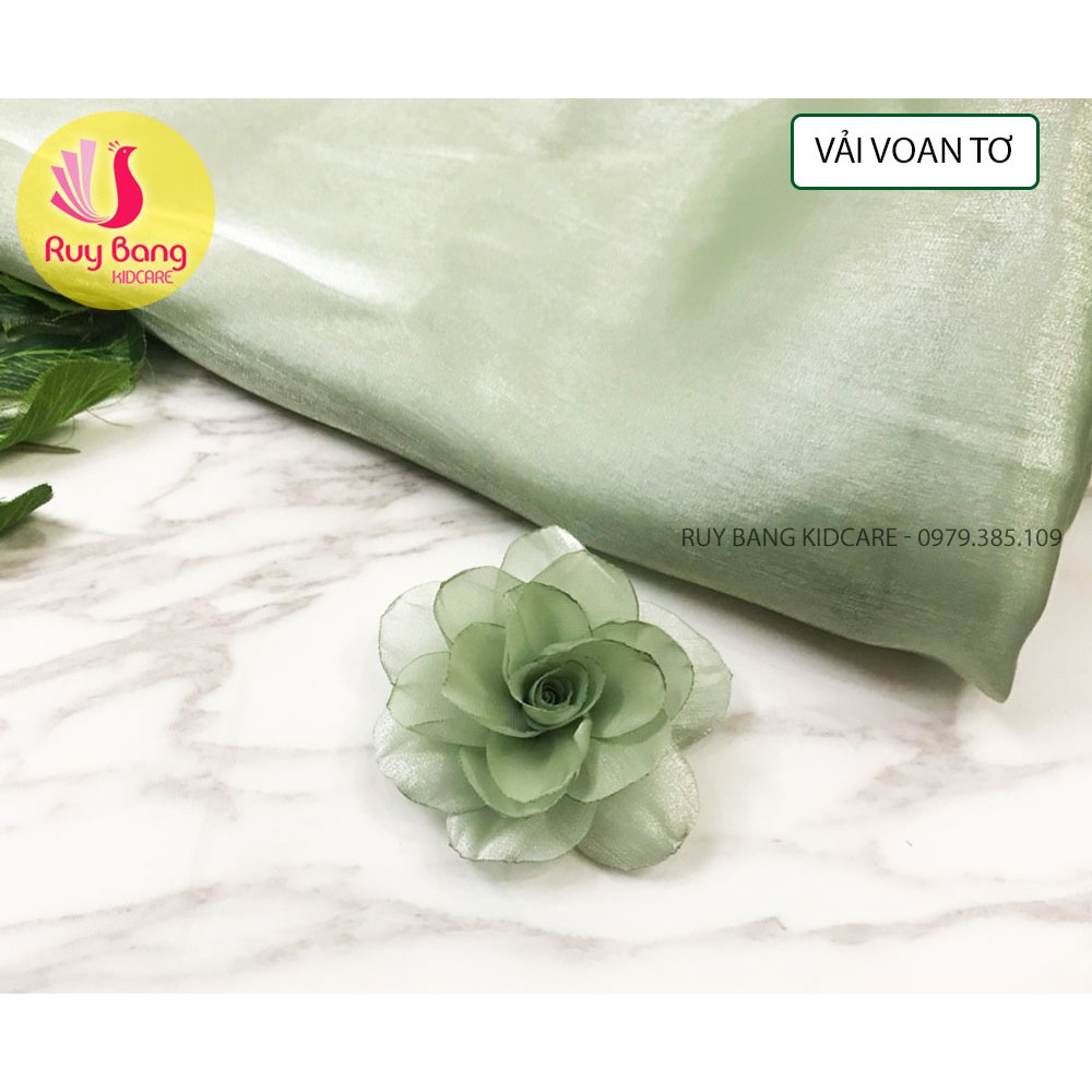 Vải voan tơ - Vải làm hoa handmade ( khổ vải 1m*1.5m)