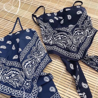 Áo 2 dây giả khăn bandana