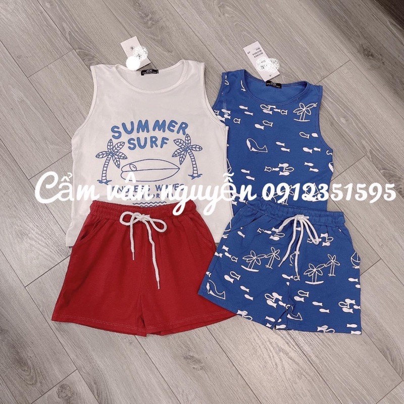 Set 2 bộ ba lỗ HM cho bé trai