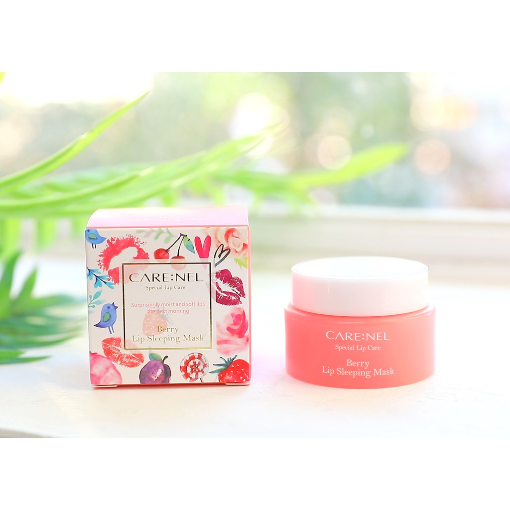 [MUA 2 CÓ QUÀ TẶNG] Mặt Nạ Ngủ Môi Care:Nel hương dâu Berry Lip Night Mask 5g và 23g