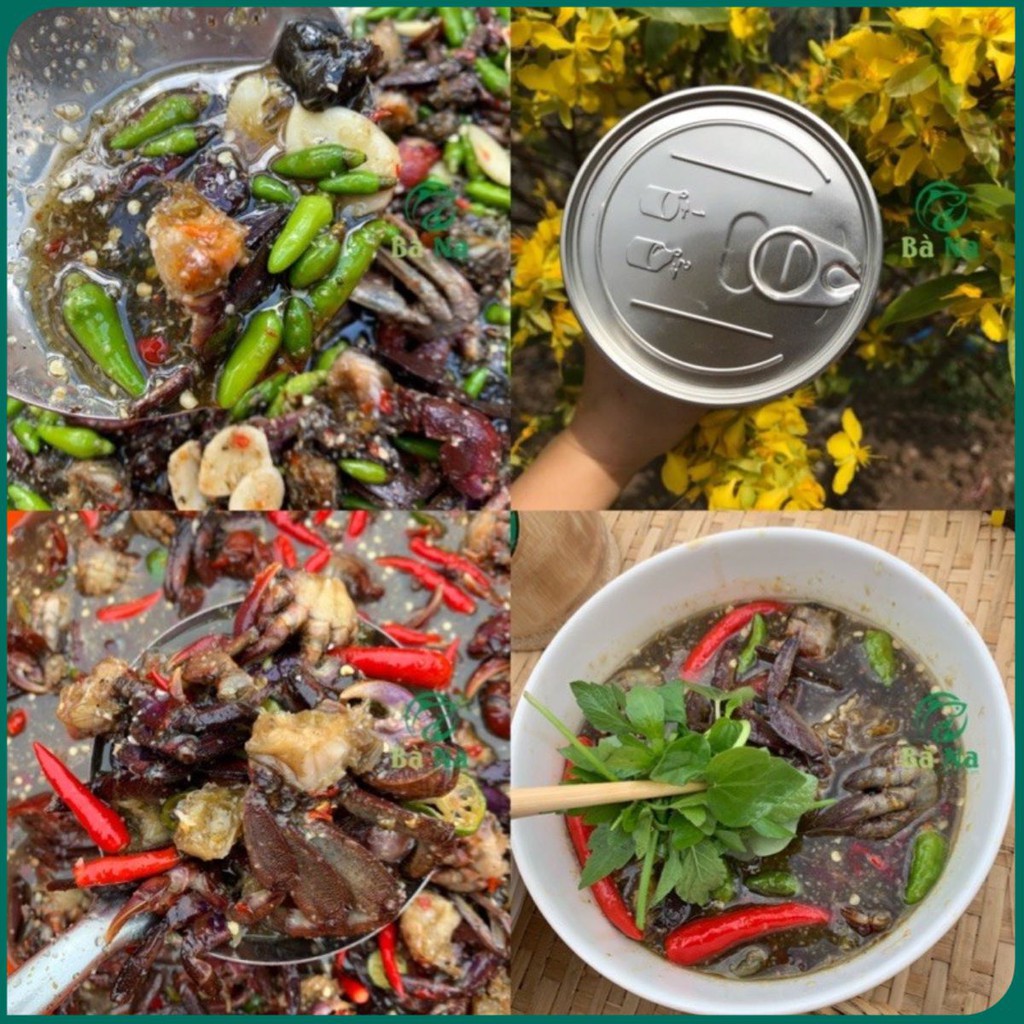 Ba khía trộn sẵn đóng lon pet 700g