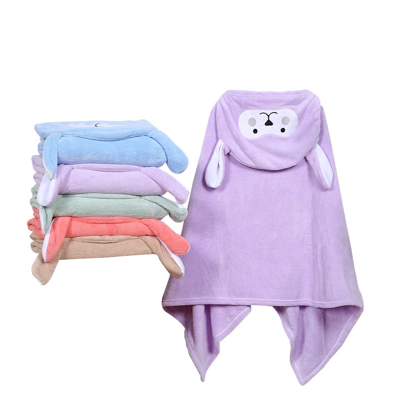 Khăn choàng tắm cho bé trai bé gái chất mịn hình cute hàng quảng châu