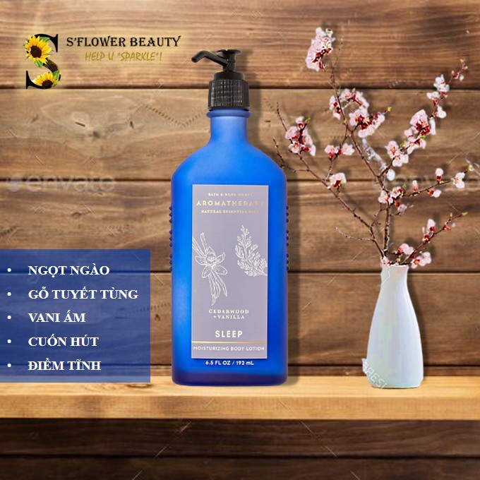 Nhiều Mùi |✨BST Thư Giãn✨| Sữa Dưỡng Thể Dòng Thư Giãn Bath &amp; Body Works Aromatherapy Natural Essential Oil Body Lotion