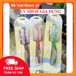 Dụng cụ chà gót chân 4 trong 1 cho bạn gót chân mềm mại