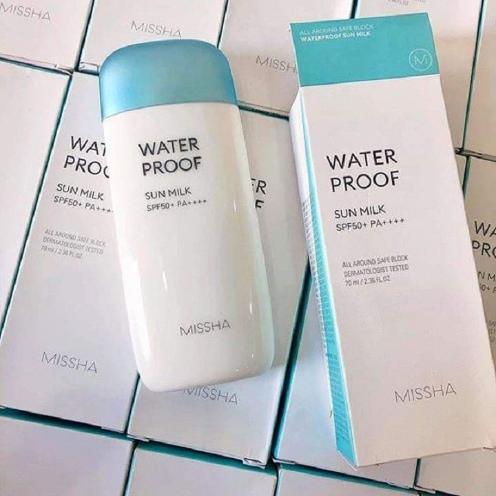 Kem chống nắng Missha Waterproof Sun Milk SPF50+ PA++++ 70ml