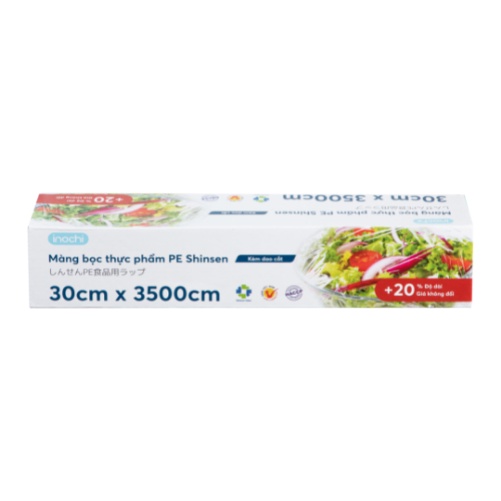 Màng bọc thực phẩm PE 30 x 35 100 200 400 mét, bọc thức ăn, bọc thực phẩm, thêm 20-35% độ dài, giá không đổi