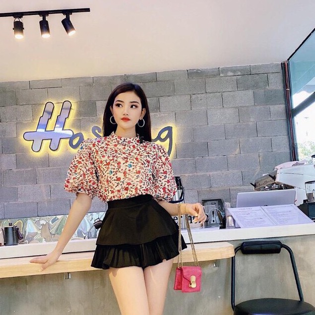 Chân váy ngắn xếp ly kiểu dáng công sở chất vải cao cấp giá sale rẻ - Mã CV191