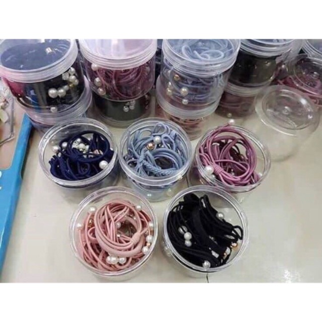 Set 12 chun buộc tóc Hàn Quốc