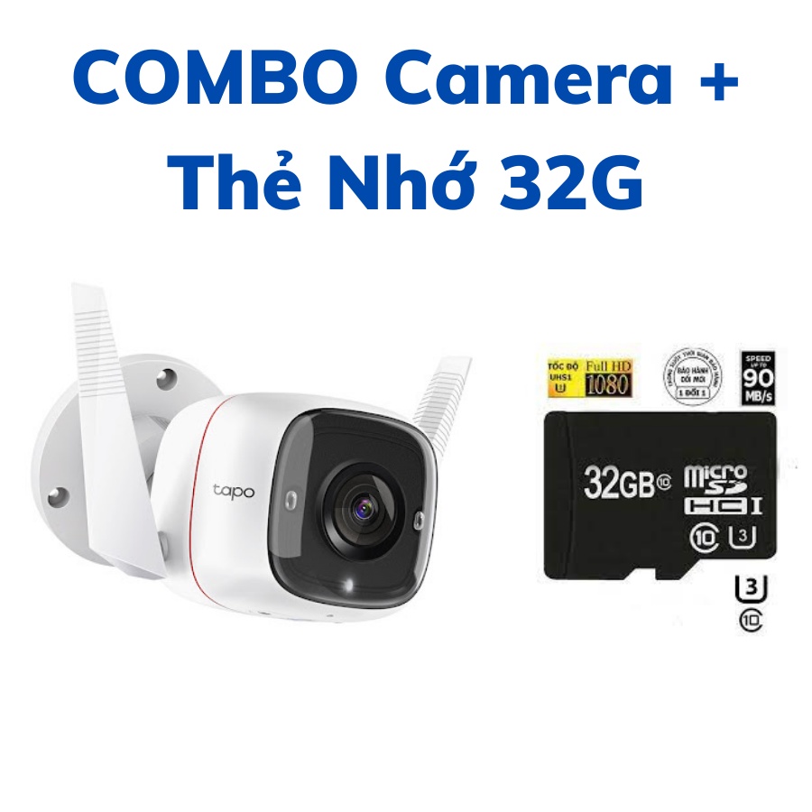 Camera wifi ngoài trời TP-Link Tapo C310 3MP camera ip giám sát an ninh kèm thẻ nhớ - VDS SHOP